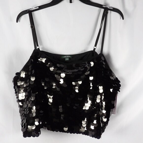 Wild Fable Cropped Paillette Sequined Tank Top NWT Size 1X - Picture 9 of 11
